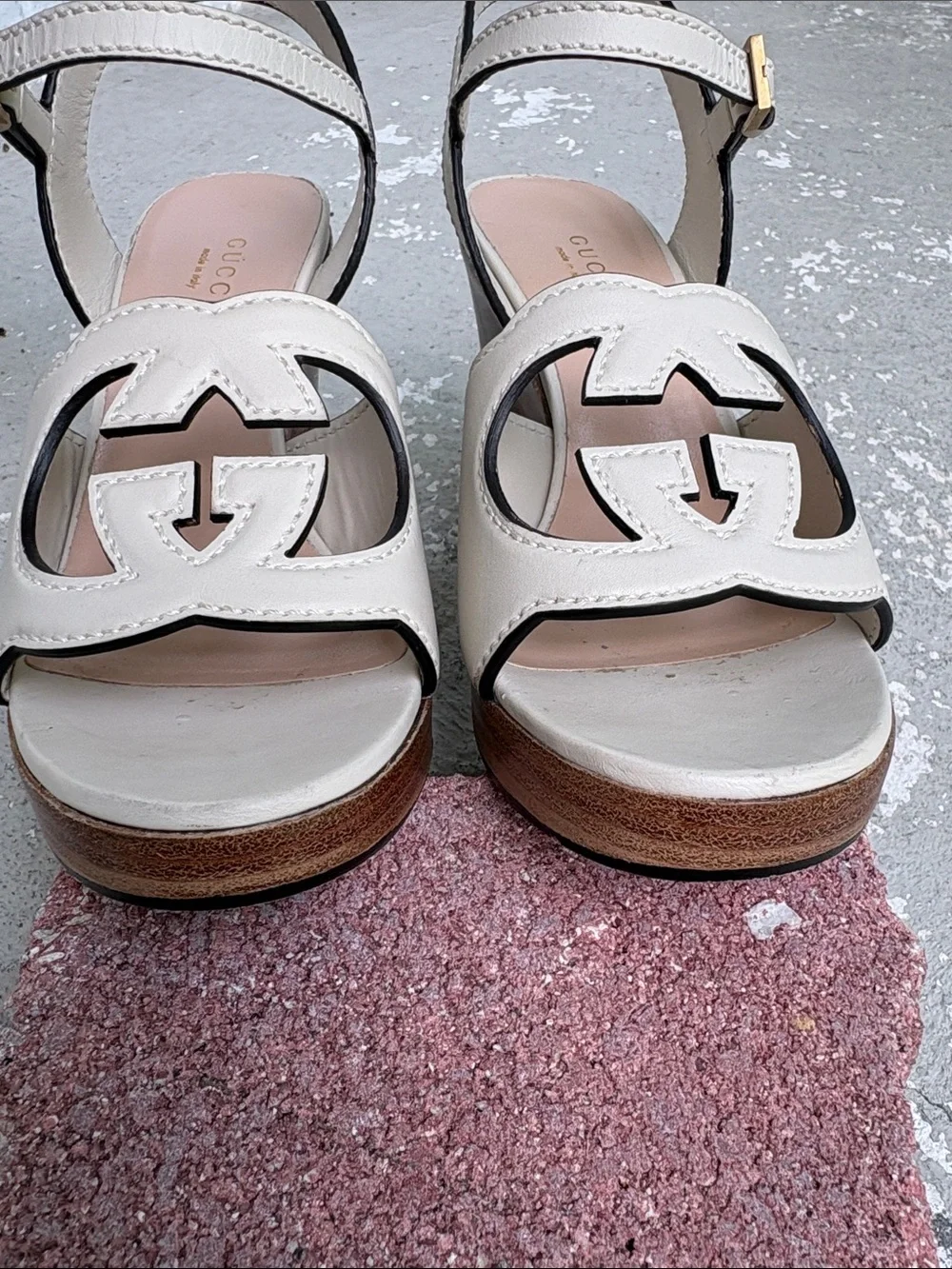 Gucci GG cut out platforms